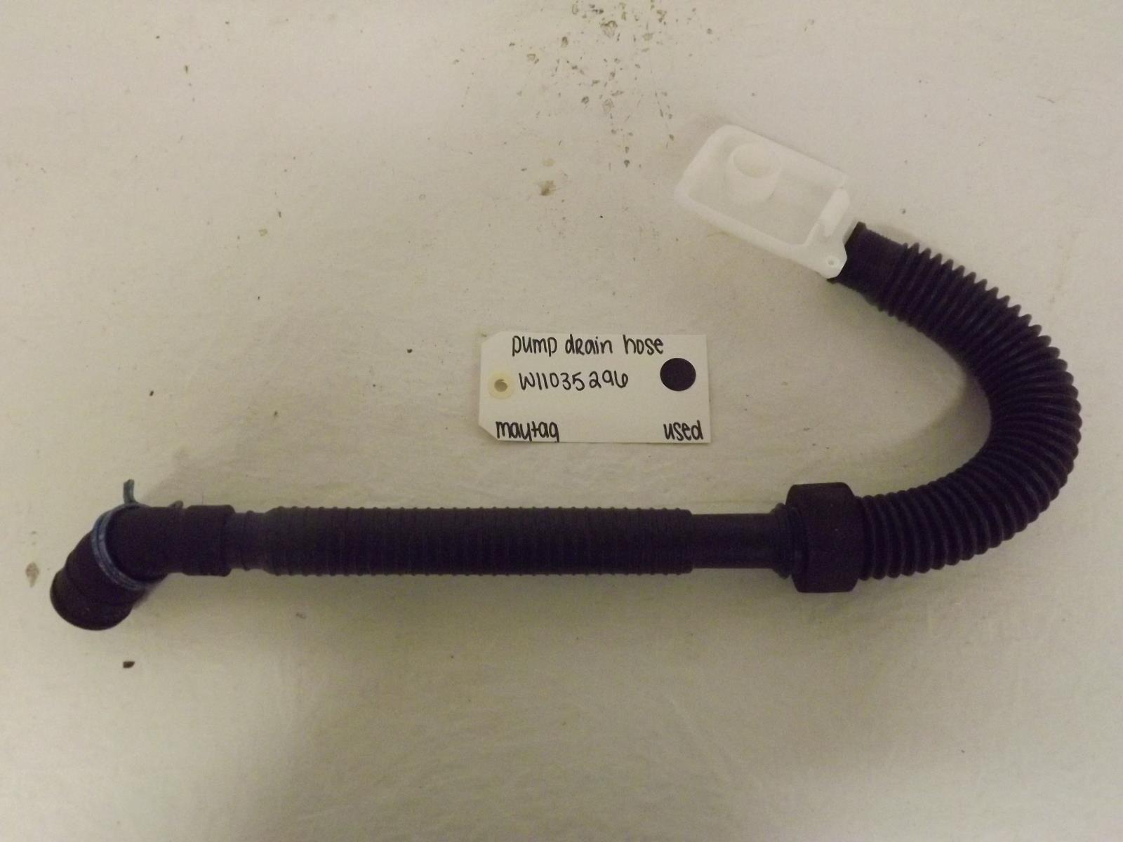 Maytag Washer W11035296 Pump Drain Hose Used Maytag Washer W11035296 Pump Drain Hose Used